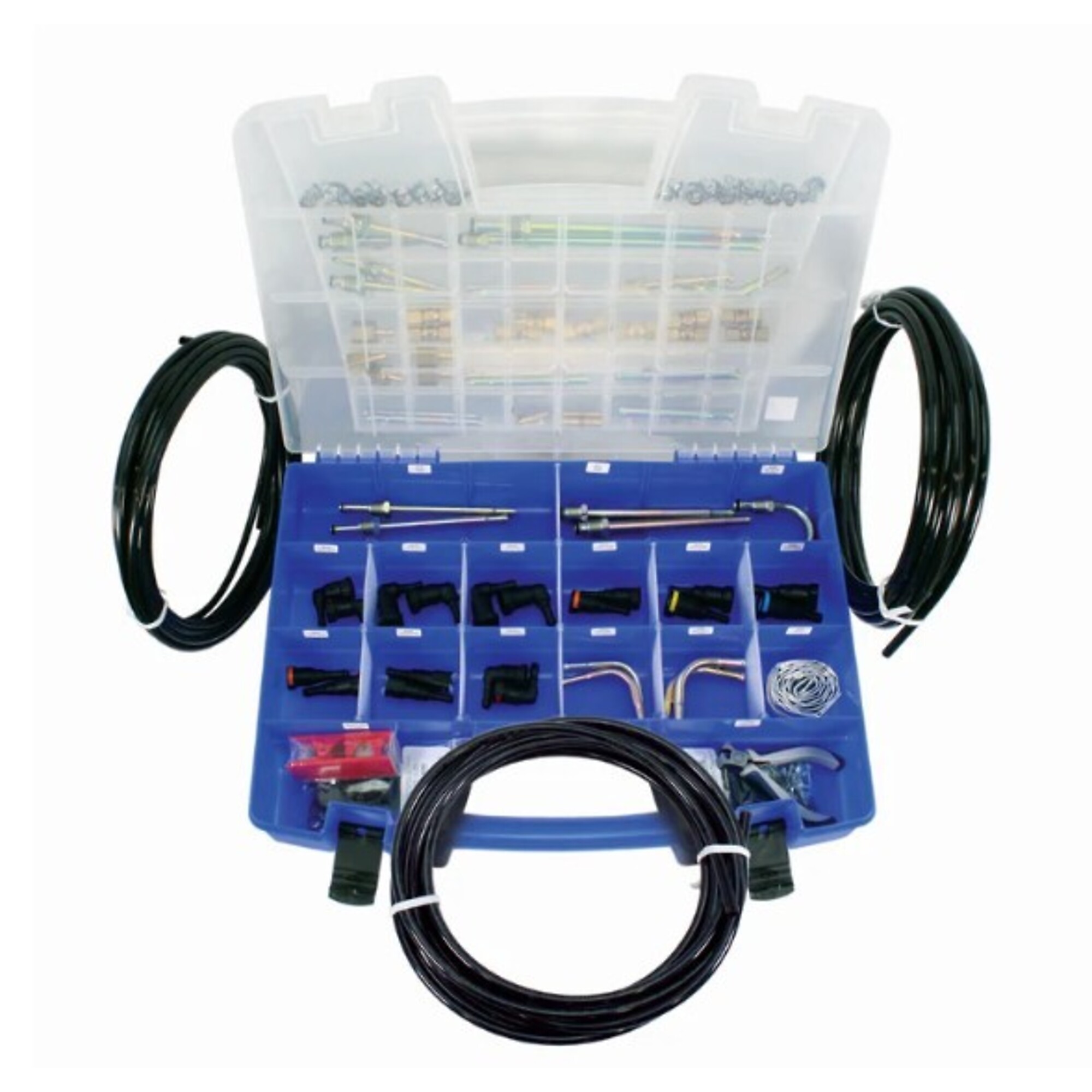 S.U.R.&R. Deluxe Fuel Line Replacement Kit — 168 Pcs, 75ft. Tubing, 200 PSI, Model# SRRKP1500